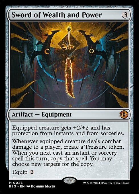 Magic the Gathering Card - Sword of Wealth and Power - MTG Circle