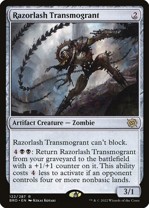 Magic the Gathering Card - Razorlash Transmogrant - MTG Circle