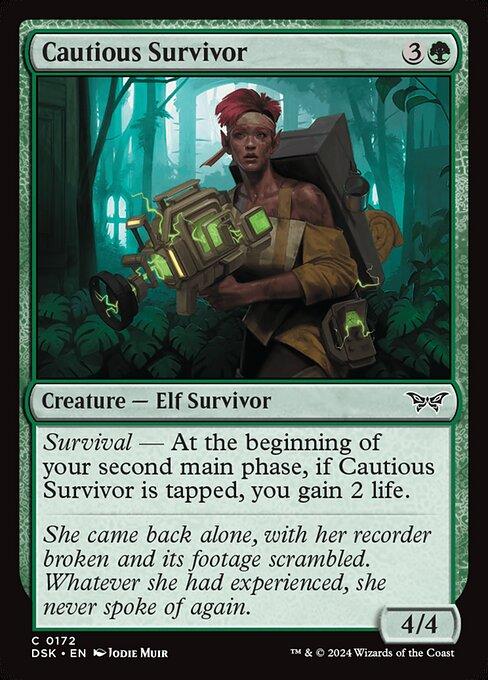 Magic the Gathering Card - Cautious Survivor - MTG Circle