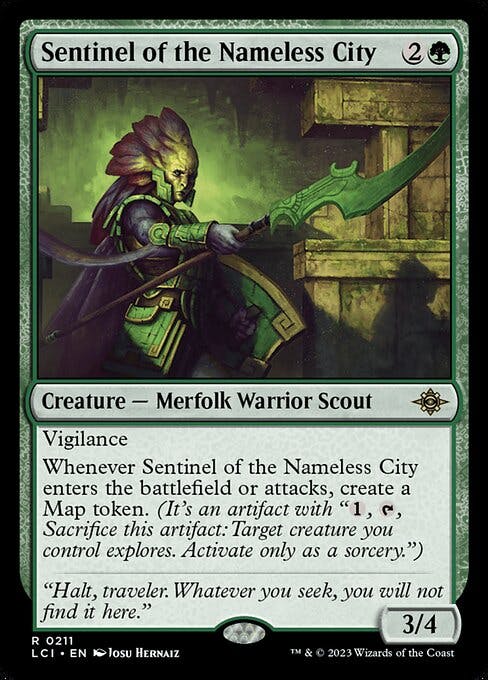 Magic the Gathering Card - Sentinel of the Nameless City - MTG Circle