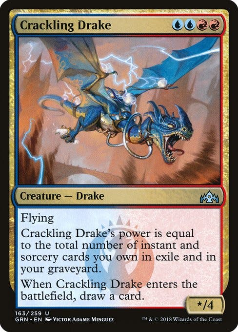 Magic the Gathering Card - Crackling Drake - MTG Circle