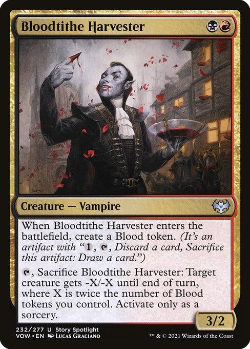 Magic the Gathering Card - Bloodtithe Harvester - MTG Circle