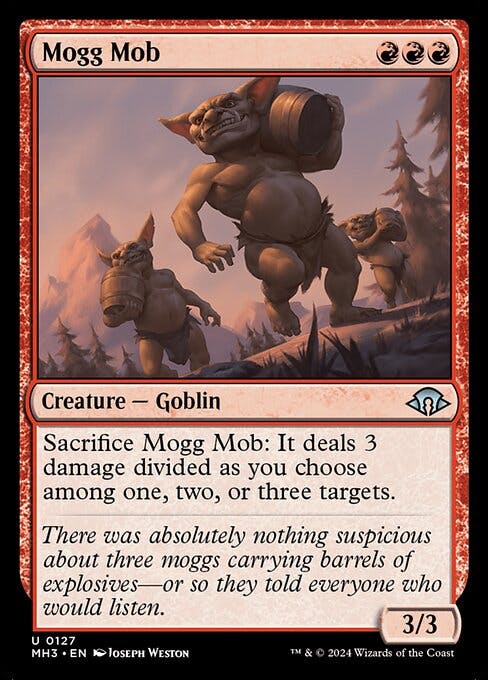 Magic the Gathering Card - Mogg Mob - MTG Circle