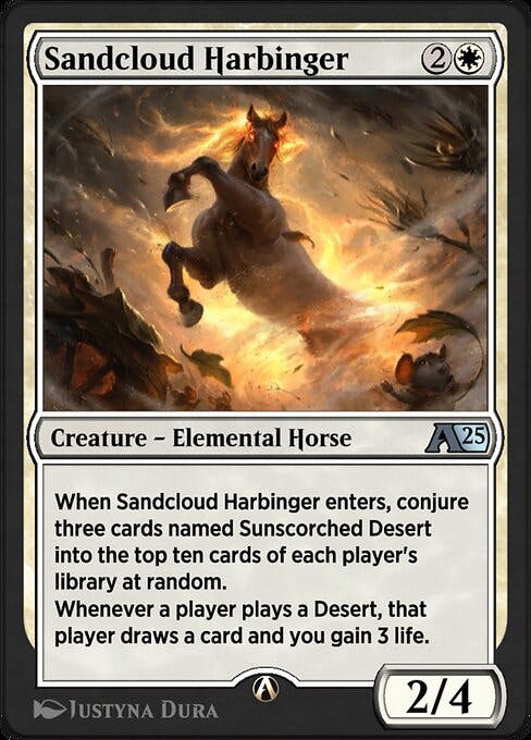 Magic the Gathering Card - Sandcloud Harbinger - MTG Circle