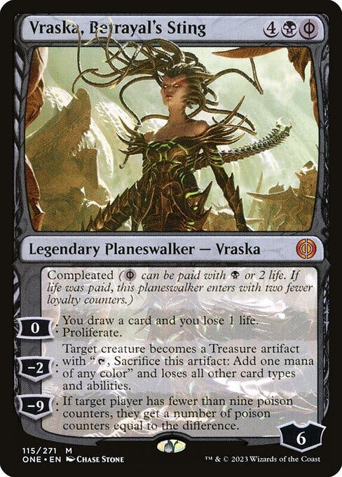 Magic the Gathering Card - Vraska, Betrayal's Sting - MTG Circle