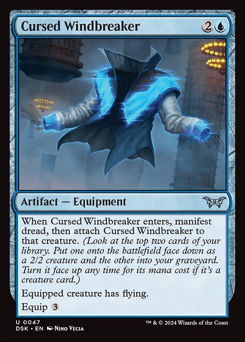 Magic the Gathering Card - Cursed Windbreaker - MTG Circle