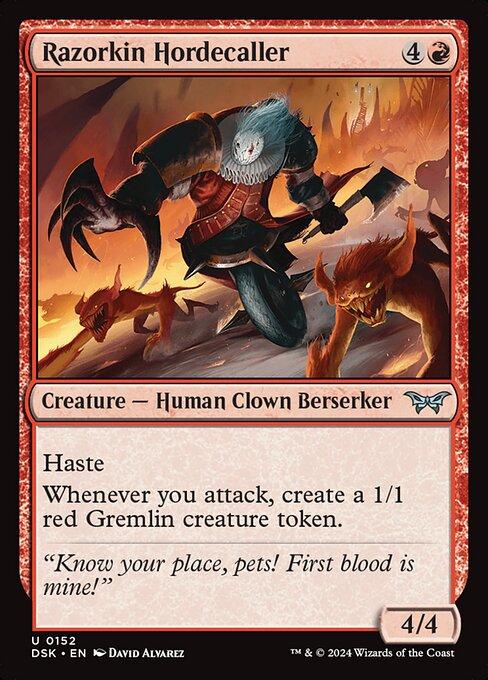 Magic the Gathering Card - Razorkin Hordecaller - MTG Circle