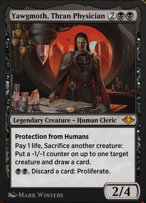 Magic the Gathering Card - Yawgmoth, Thran Physician - MTG Circle