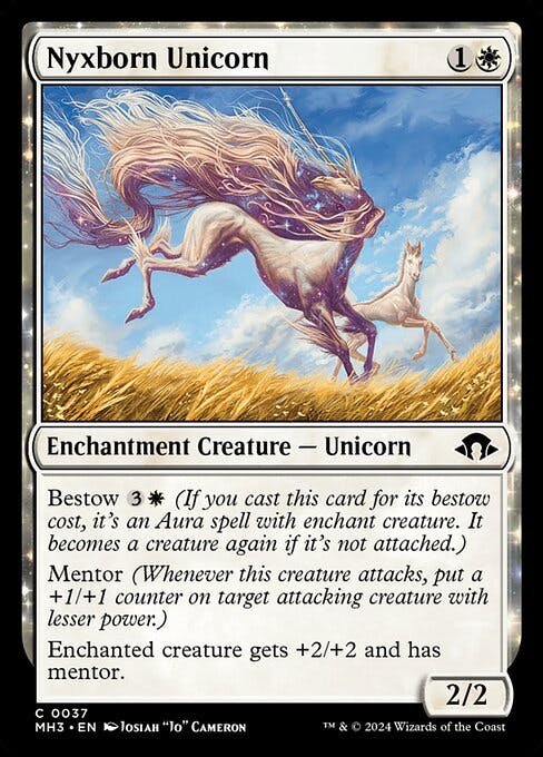 Magic the Gathering Card - Nyxborn Unicorn - MTG Circle