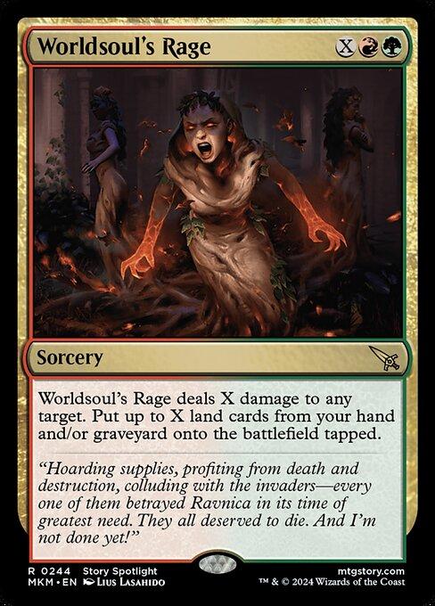 Magic the Gathering Card - Worldsoul's Rage - MTG Circle