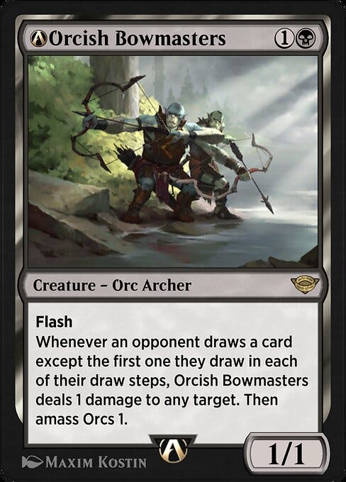 Magic the Gathering Card - A-Orcish Bowmasters - MTG Circle