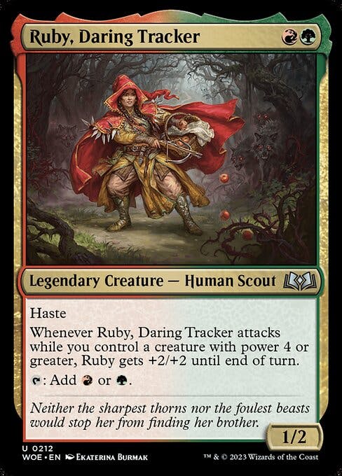 Magic the Gathering Card - Ruby, Daring Tracker - MTG Circle