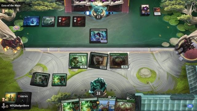 Watch MTG Arena Video Replay - Mono Green by MTGBudgetBrew VS Dimir Mill by Ezra of the Maze - Historic Play