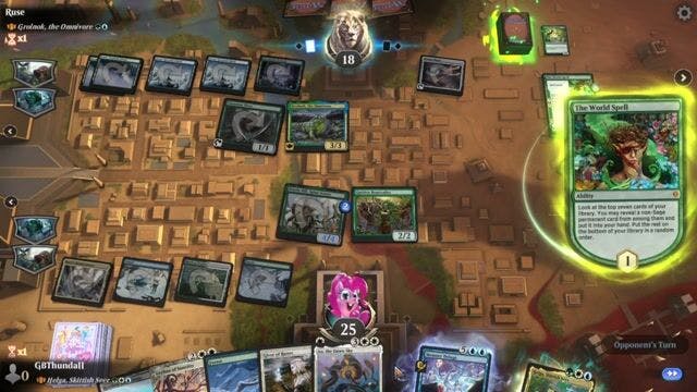 Watch MTG Arena Video Replay - Helga, Skittish Seer by GBThundaII VS Grolnok, the Omnivore by Ruse - MWM Yargle Standard Brawl