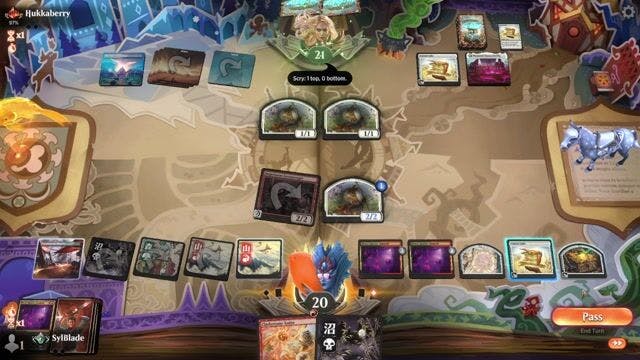 Watch MTG Arena Video Replay - Jund Reanimator by SylBlade VS Azorius Glyph by Hukkaberry - Alchemy Traditional Ranked