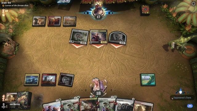 Watch MTG Arena Video Replay - 4 Color Omnath by orchetto VS Mardu Energy by Jean-84 - Timeless Metagame Challenge