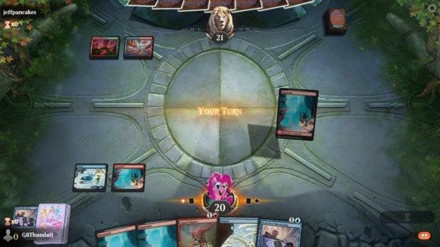 Watch MTG Arena Video Replay - Izzet Oracle by GBThundaII VS Rogue by jeffpancakes - Timeless Play