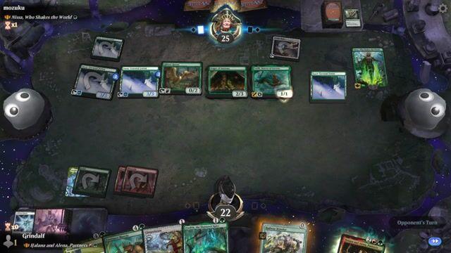 Watch MTG Arena Video Replay - Halana and Alena, Partners by Grindalf VS Nissa, Who Shakes the World by mozuku - Historic Brawl