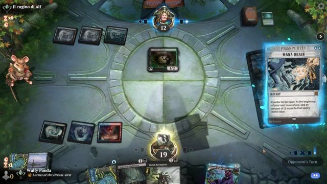 Watch MTG Arena Video Replay - Dimir Control by Wulfy Panda VS Dimir Control by Il cugino di Alf - Timeless Traditional Ranked