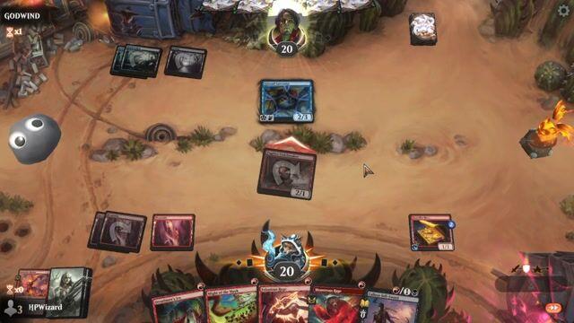 Watch MTG Arena Video Replay - Red Deck Wins by HPWizard VS Dimir Rats by GODWIND - Alchemy Event