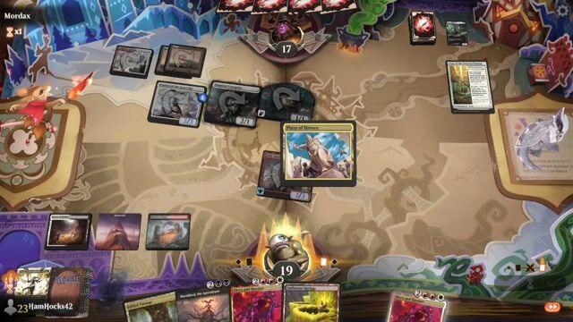 Watch MTG Arena Video Replay - Mardu Midrange by HamHocks42 VS Boros Convoke by Mordax - Standard Play