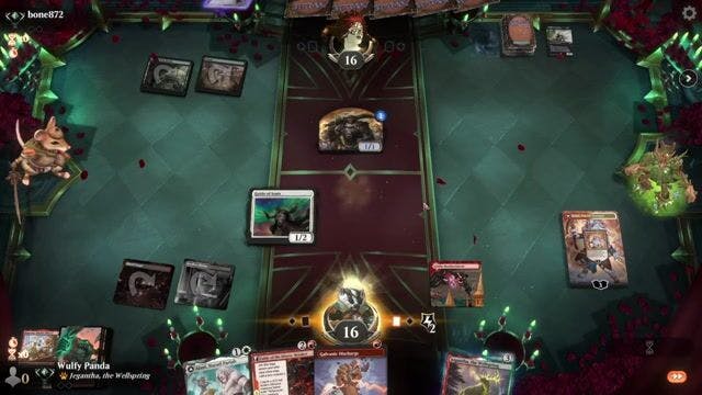 Watch MTG Arena Video Replay - Mardu Aggro by Wulfy Panda VS Abzan Food by bone872 - Timeless Traditional Ranked