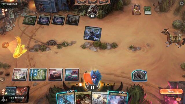 Watch MTG Arena Video Replay - Jeskai Control by SylBlade VS Mono Green  by pucon3d - Standard Traditional Ranked