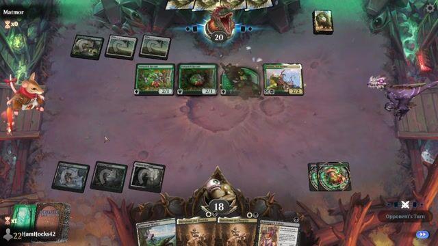 Watch MTG Arena Video Replay - Abzan Roots by HamHocks42 VS Selesnya Rabbits by Matmor - Standard Play