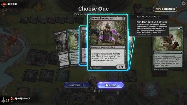 Watch MTG Arena Video Replay - Golgari Roots by HamHocks42 VS Domain Ramp by Romulus - Standard Traditional Ranked