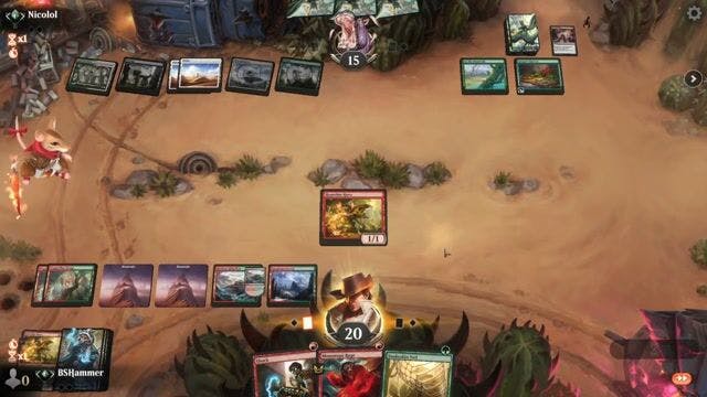 Watch MTG Arena Video Replay -  by BSHammer VS Abzan Control by Nicolol - Standard Traditional Ranked