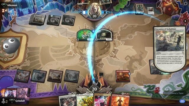 Watch MTG Arena Video Replay - Jeskai Control by Grindalf VS Selesnya Counters by kikemon - Standard Ranked