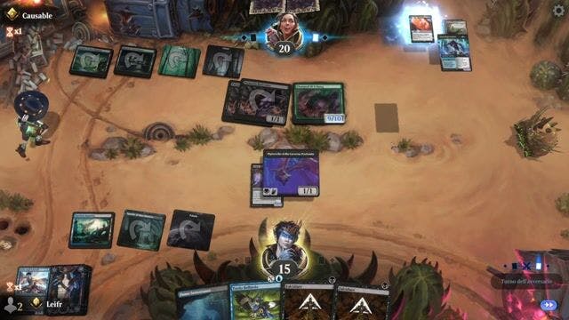 Watch MTG Arena Video Replay - Dimir Midrange by Leifr VS Sultai Beanstalk by Causable - Standard Ranked