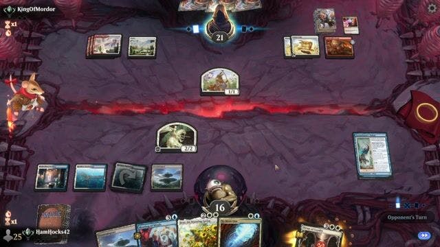 Watch MTG Arena Video Replay - Azorius Tokens by HamHocks42 VS Boros Convoke by KingOfMordor - Standard Traditional Ranked