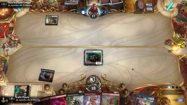 Watch MTG Arena Video Replay - Mardu Aggro by Wulfy Panda VS 5 Color Omnath by ThinchoFlameTongue - Timeless Traditional Ranked