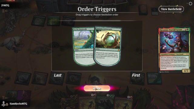 Watch MTG Arena Video Replay - Gruul Ramp by HamHocksMTG VS Golgari Poison by JVMTG - Standard Play