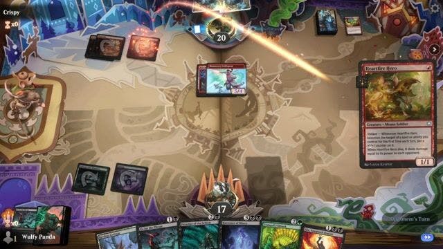 Watch MTG Arena Video Replay -  by Wulfy Panda VS Mono Red  by Crispy - Standard Event