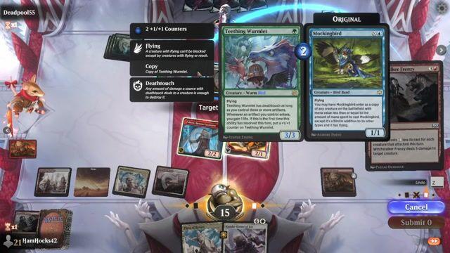 Watch MTG Arena Video Replay - Boros Aggro by HamHocks42 VS Simic Artifacts by Deadpool55 - Standard Play