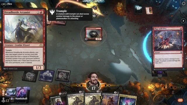 Watch MTG Arena Video Replay - Mono Black Discard by Numbskull VS Boros Heroic by Fleo - Explorer Traditional Ranked