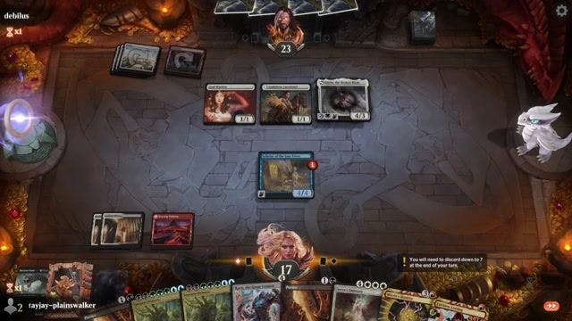 Watch MTG Arena Video Replay - Mardu Ultimatum	 by tayjay-plainswalker VS Mardu Aggro by debilus - Historic Play