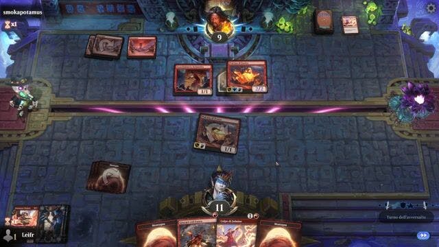 Watch MTG Arena Video Replay - Red Deck Wins by Leifr VS Red Deck Wins by smokapotamus - Standard Event