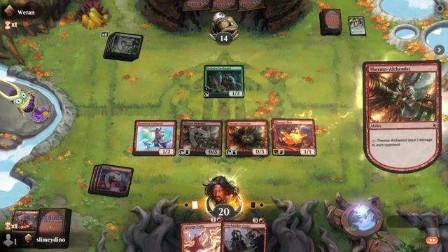 Watch MTG Arena Video Replay - Red Deck Wins by slimeydino VS Mono Green by Wetan - Standard Ranked