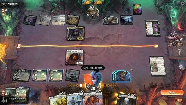 Watch MTG Arena Video Replay - Mono White Tokens by SylBlade VS Orzhov Tokens by Philopery - Standard Traditional Ranked