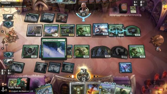 Watch MTG Arena Video Replay - Grolnok, the Omnivore by Wulfy Panda VS Grolnok, the Omnivore by TroubiCZ - MWM Yargle Standard Brawl