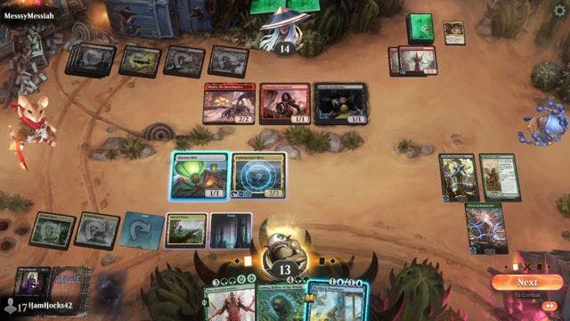 Watch MTG Arena Video Replay - Rogue by HamHocks42 VS Rakdos Lizards by MesssyMessiah - Standard Challenge Match