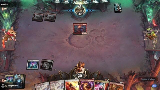 Watch MTG Arena Video Replay - Boros Control by BSHammer VS Mono Red  by sandra - Standard Play