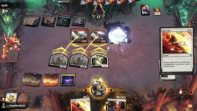 Watch MTG Arena Video Replay - Mono White Rabbits by HamHocks42 VS Izzet Control by Kirill - Standard Play