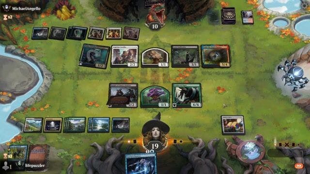 Watch MTG Arena Video Replay - BGUW by lifepuzzler VS BRUW by MichaelAngello - Premier Draft Ranked