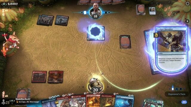 Watch MTG Arena Video Replay - Fire Pigs by HamHocks42 VS Izzet Phoenix by もののけ - Explorer Traditional Ranked