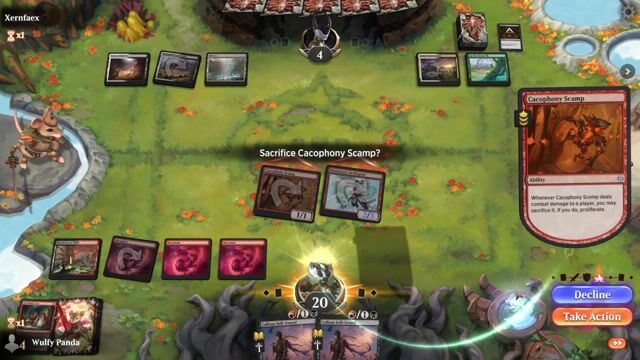 Watch MTG Arena Video Replay -  by Wulfy Panda VS Abzan Food by Xernfaex - Standard Event