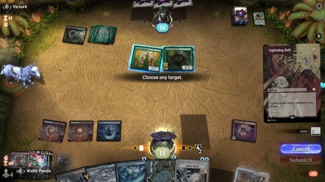 Watch MTG Arena Video Replay - Izzet Energy by Wulfy Panda VS Abzan Yawgmoth by Victor4 - Timeless Traditional Ranked
